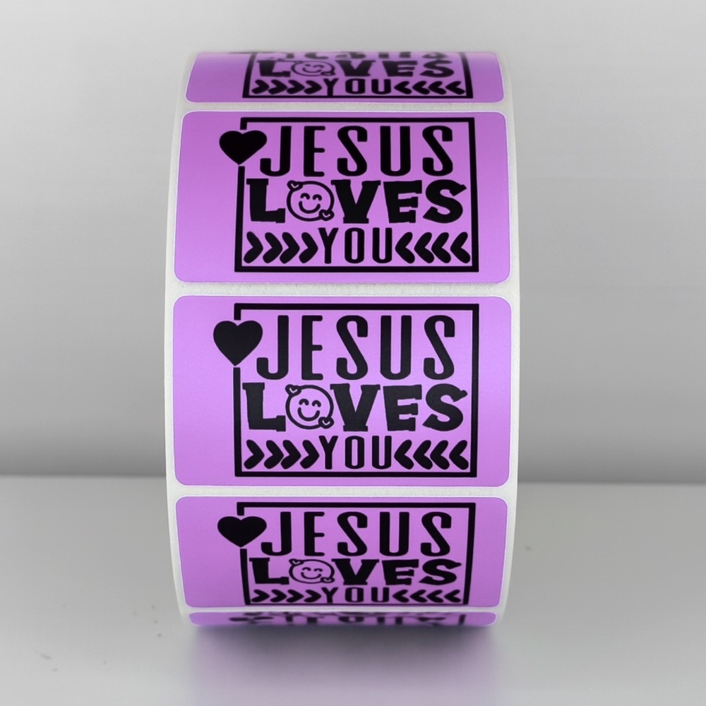 Jesus Loves You Stickers Labels Faith Packaging Small Business Gifts - Picture 7 of 11